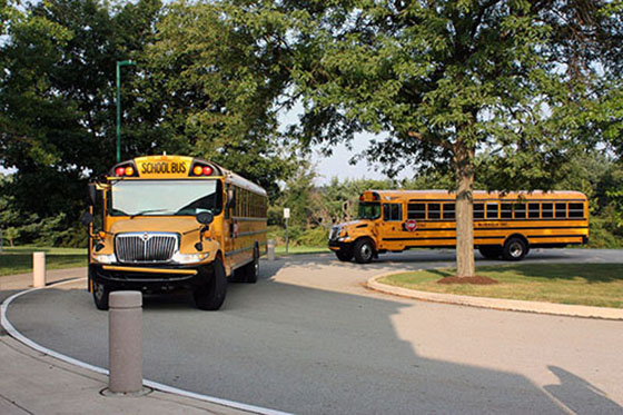 Bakersfield minibus and school buses