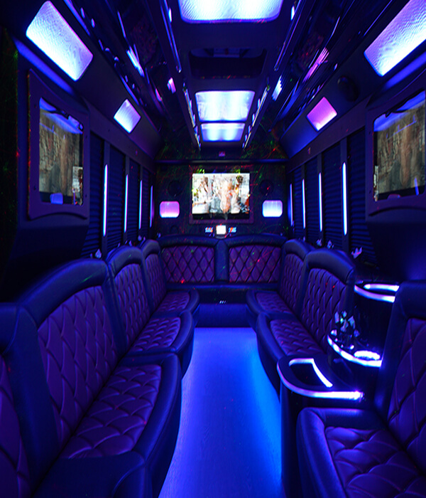 Party bus rental for town concerts